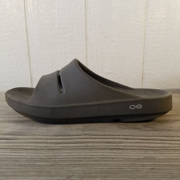 OOFOS Brown Recovery Slide Sandals Mens 9 Womens 11 main image 12